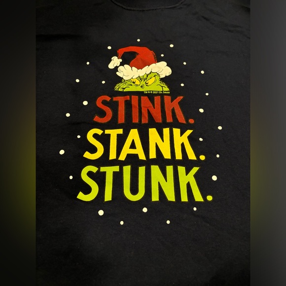 The Grinch holiday blue long sleeve t shirt, XL - Picture 5 of 8